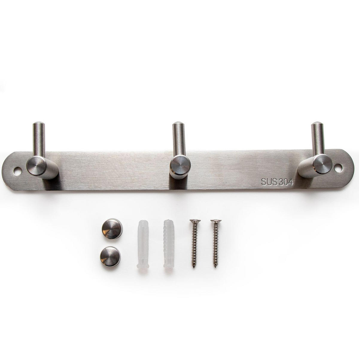 HAKENLEISTE 22/4.2/4.2 cm - Silberfarben, Metall (4.2/4.2/22cm) - Intirilife