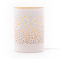 WACHSBRENNER - Weiß, Keramik (10/15/10cm)