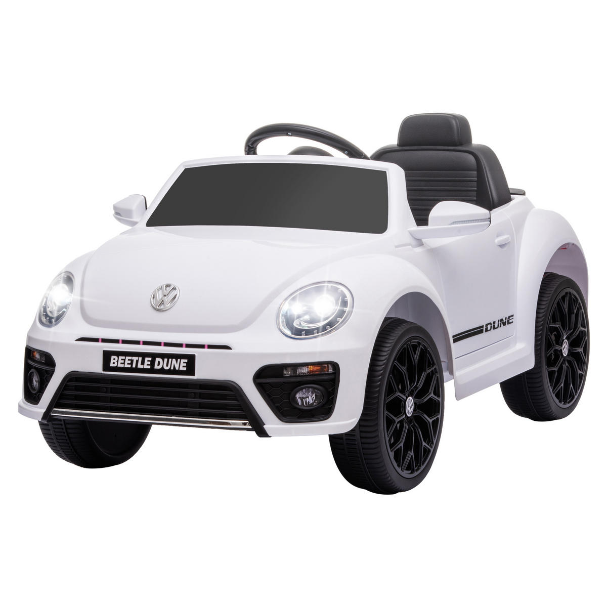 ELEKTRO-KINDERFAHRZEUG DE-06271 VW Käfer lizenziert mit Fernbedienung und Musik Weiß - Weiß, Kunststoff/Metall (97/56.5/46cm) - ComfortXL