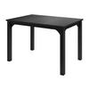 ESSTISCH Focus 120 - Schwarz, Holzwerkstoff/Metall (80/120/76cm) - MIRJAN24
