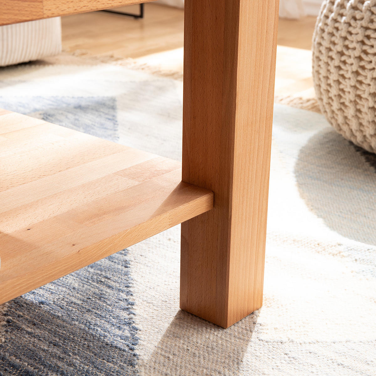 COUCHTISCH - Kernbuche Massiv - Kernbuche, Holz (60/100/45cm) - home24