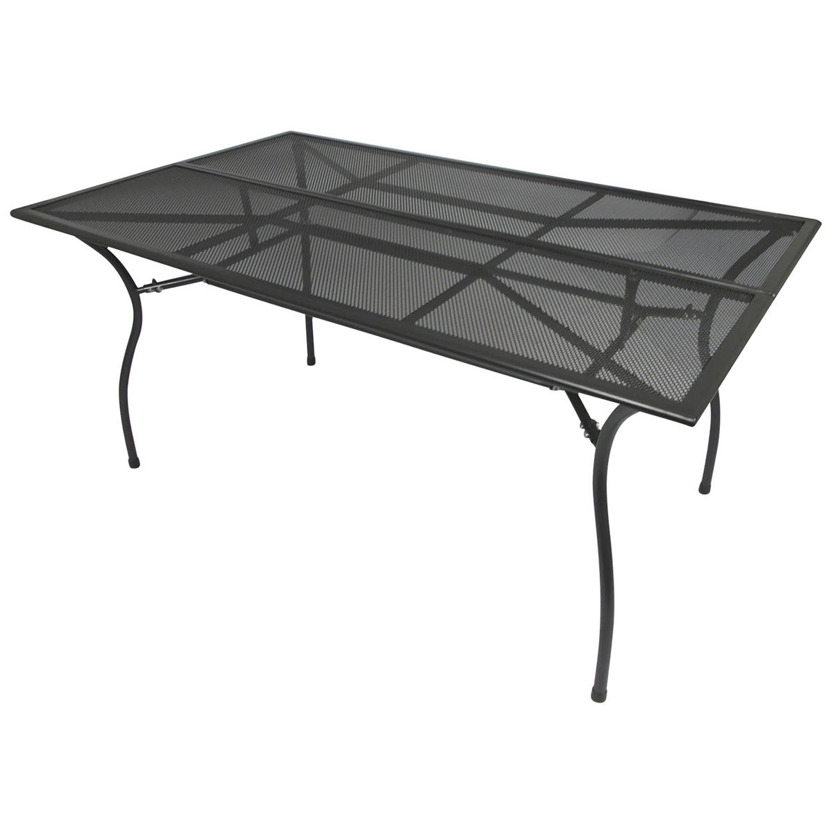 GARTENTISCH Glasgow - 150x90cm, aus Streckmetall pulverbeschichtet dunkelgrau - Grau, Metall (150/90/73cm) - TPFGarden