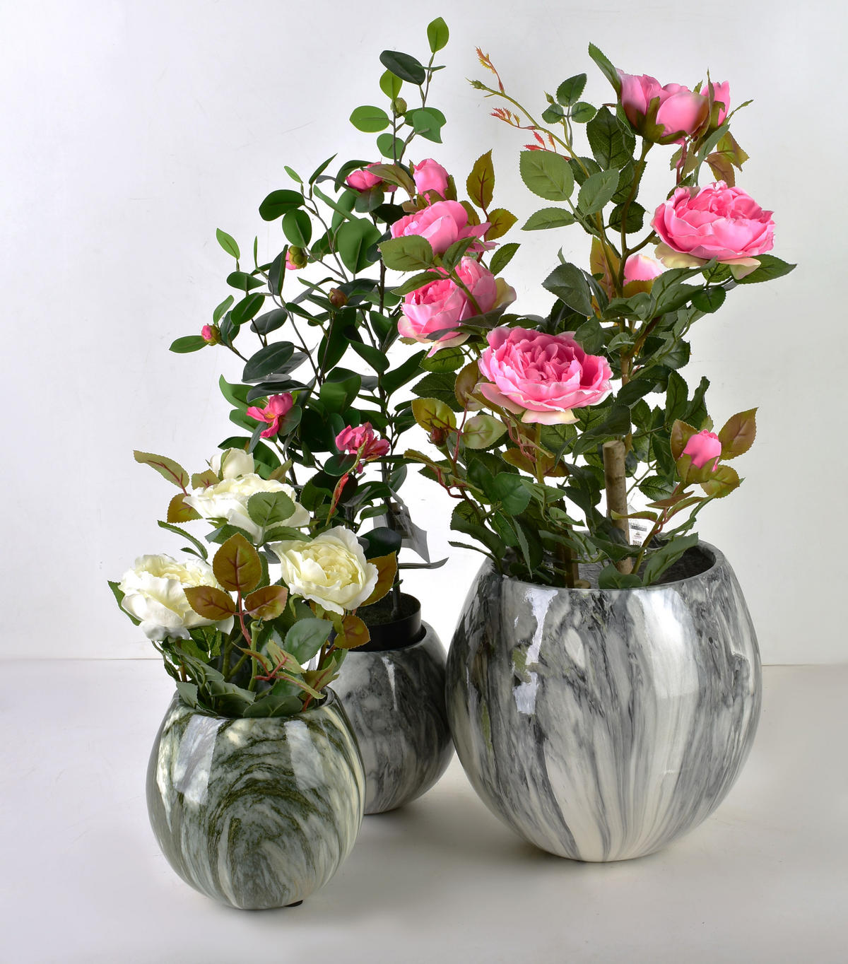 KUNSTBLUME Viridis Weiß 9,5x9,5x43 cm Kunststoff - Weiß, Kunststoff (43cm) - Mondex