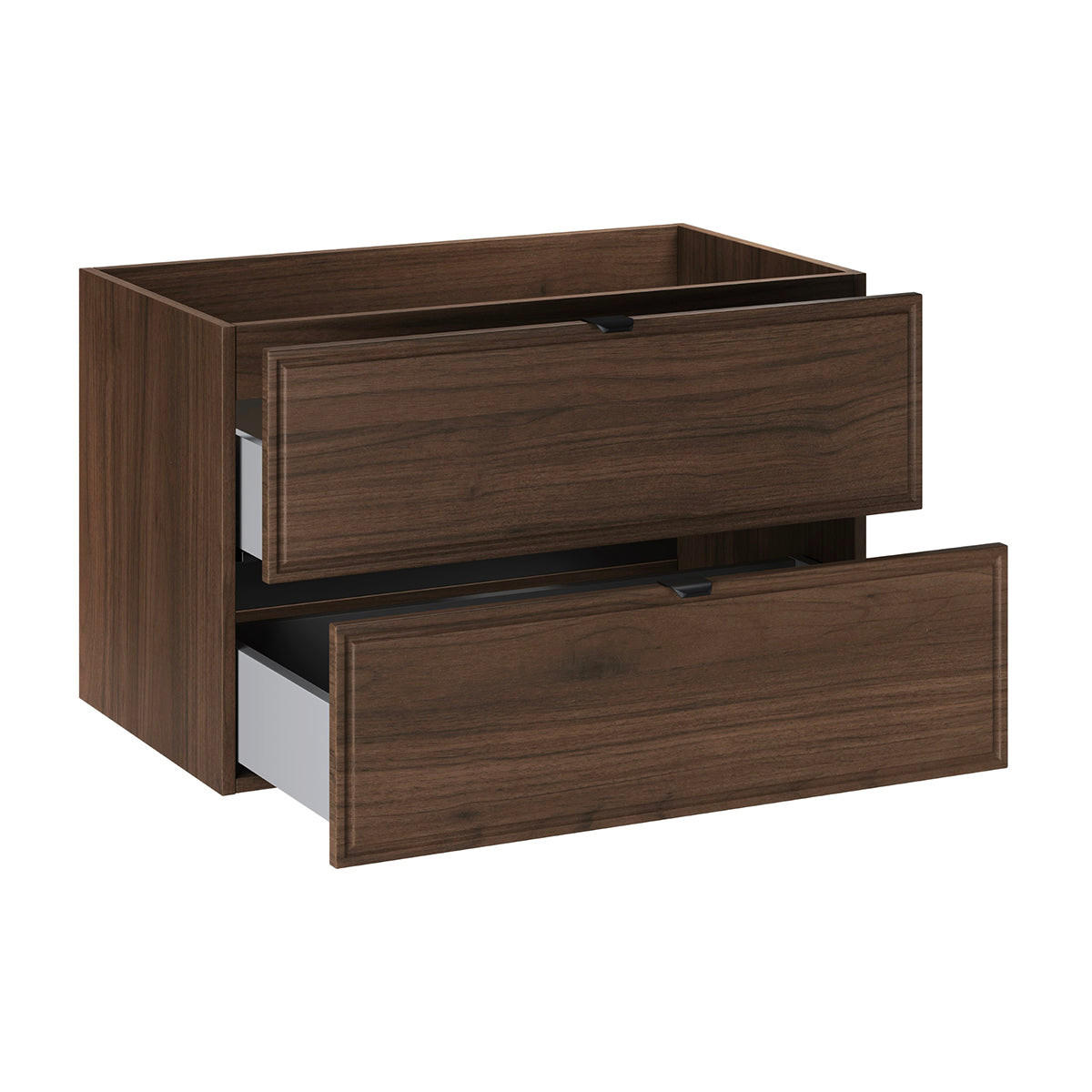BADMÖBEL 80cm Elias 2er-Set Holz - Braun, Holzwerkstoff (80/52.2/46cm) - Petits-meubles