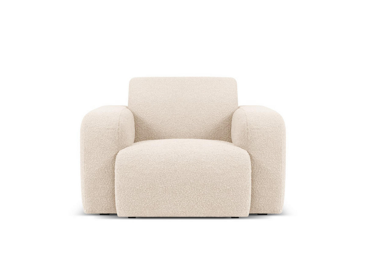 SESSEL Molino aus Boucle beige - Beige, Textil (95/72/105cm) - Micadoni