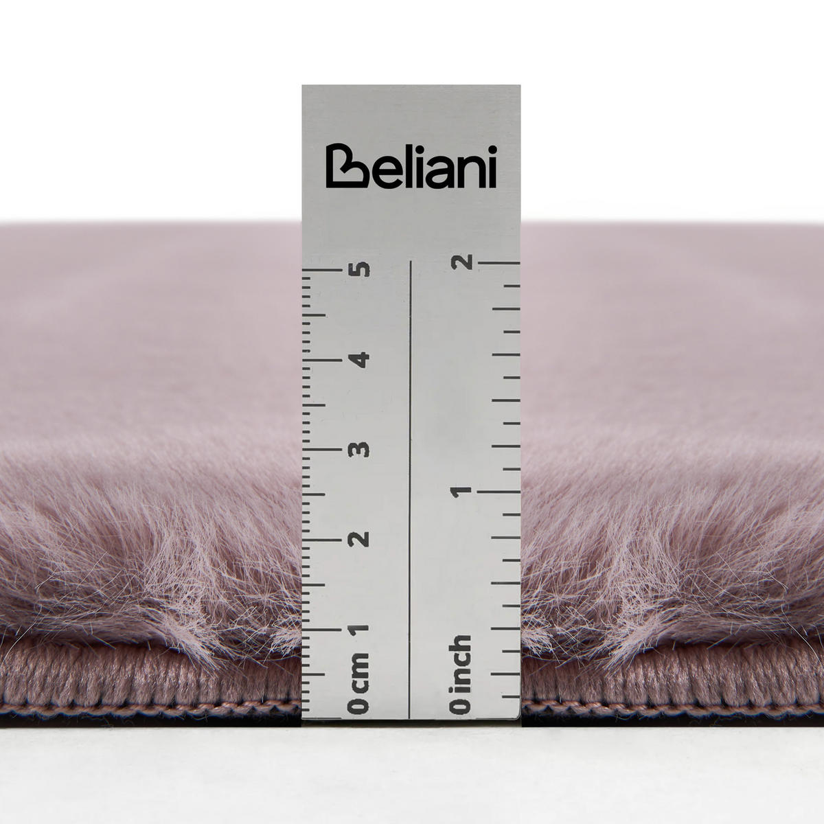 TEPPICH Hellviolett 160 cm Vantira - Violett, Kunststoff (160/160cm) - Beliani