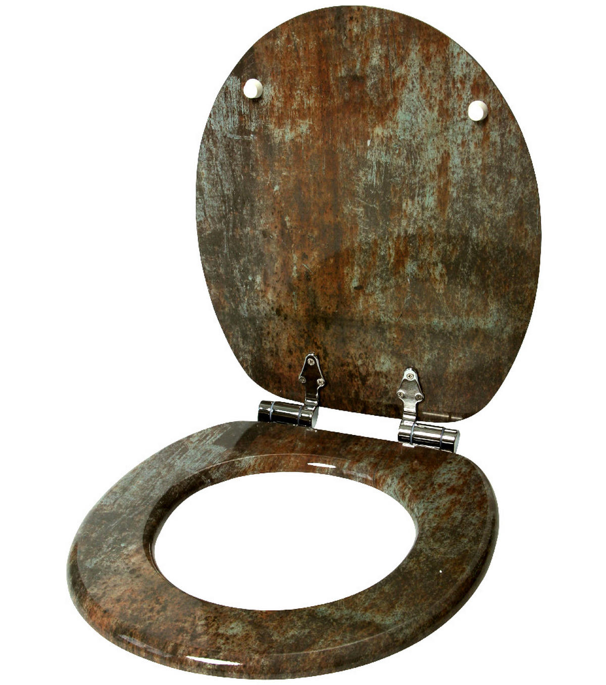 WC-SITZ mit Absenkautomatik Rusty - Braun, Holzwerkstoff (38/6/47cm) - Sanilo