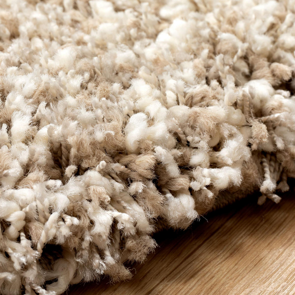 HOCHFLORTEPPICH 120/120 cm Twilight rund - Sandfarben, Textil (120/120cm) - Steffensmeier