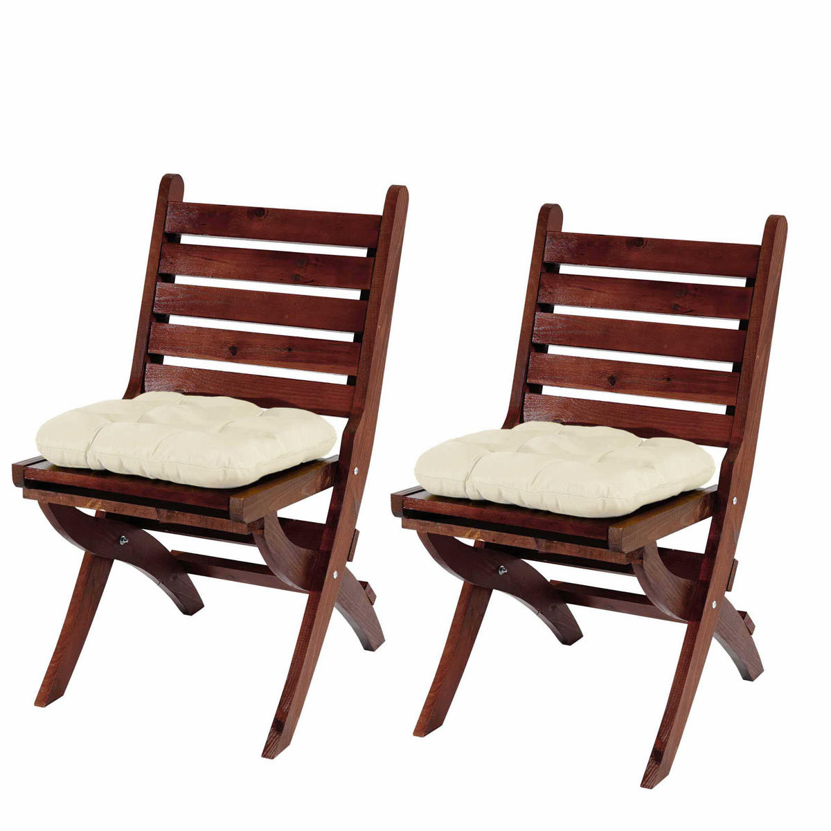 SITZKISSEN MILANO eckig Beige 6er-Set - Beige, Textil (8/38/41cm) - MCW