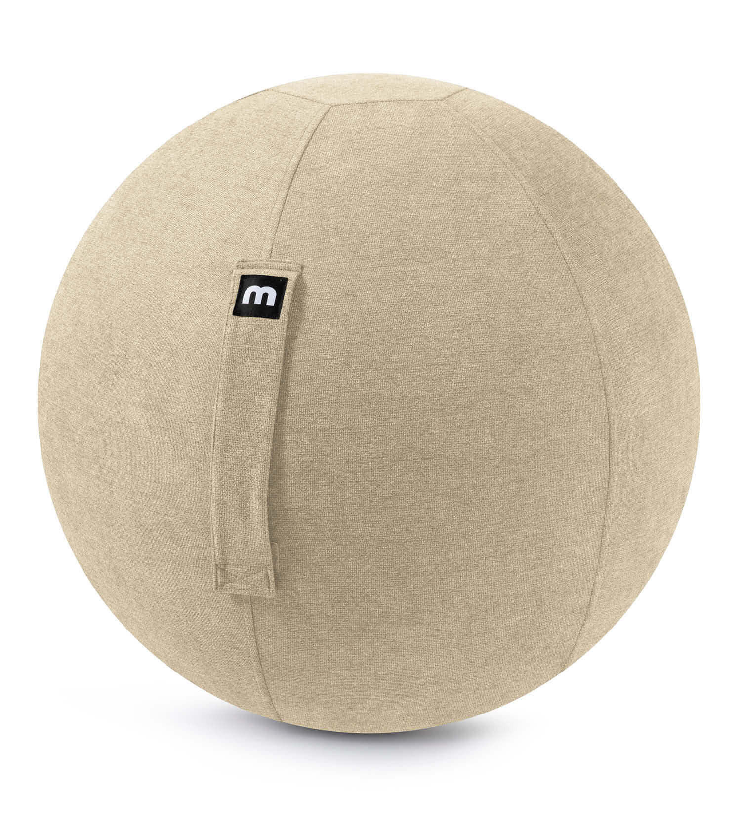 SITZBALL Der Sportliche - Beige, Textil (65/65/65cm) - Mokebo