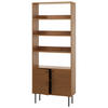 BÜCHERREGAL Braun - Braun, Metall (80/200/30cm) - MCW