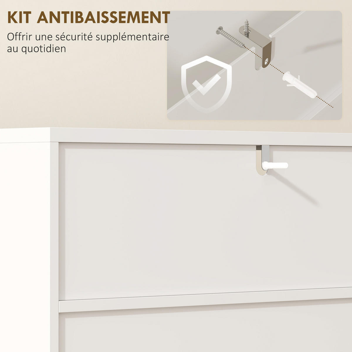 BADEZIMMERSCHRANK Weiß 60/31,8/93 cm - Weiß, Holzwerkstoff (60/93/31.8cm) - PANGIVO
