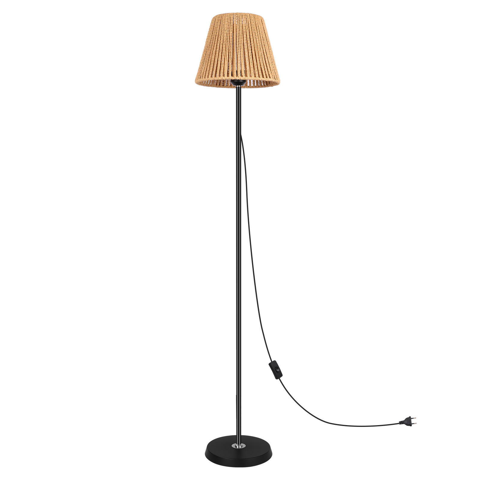 BODENLEUCHTE FL1071 LED Hanfkunst Design - Brombeere, Metall (26/26/26cm) - LOVHAUS