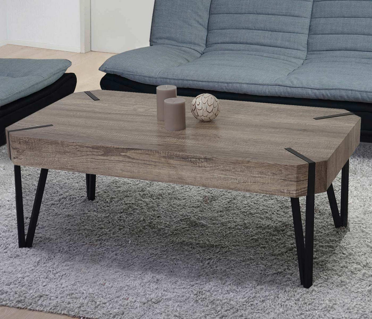 COUCHTISCH rechteck Wildeiche Dekor - Wildeiche, Holz (60/110/43cm) - MCW