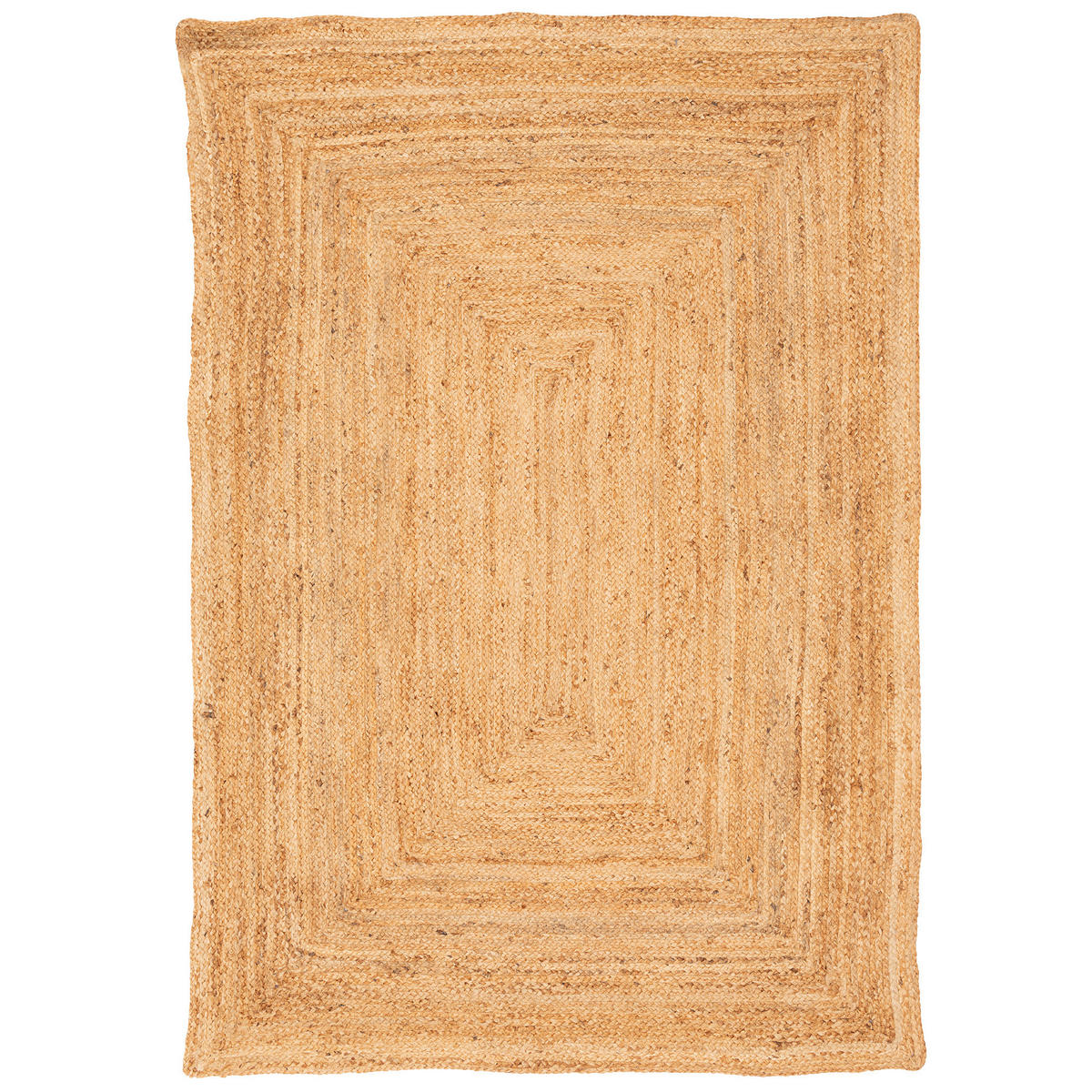 NATURFASER HANDGEFERTIGT JUTE TEPPICH NELE - Naturfarben, Textil (190/290cm) - Pergamon