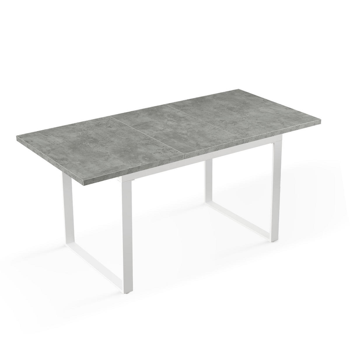 ESSTISCH LEVIN 120-160/80/76 cm Beton - Anthrazit, Holz (80/120/76cm) - B&D Home