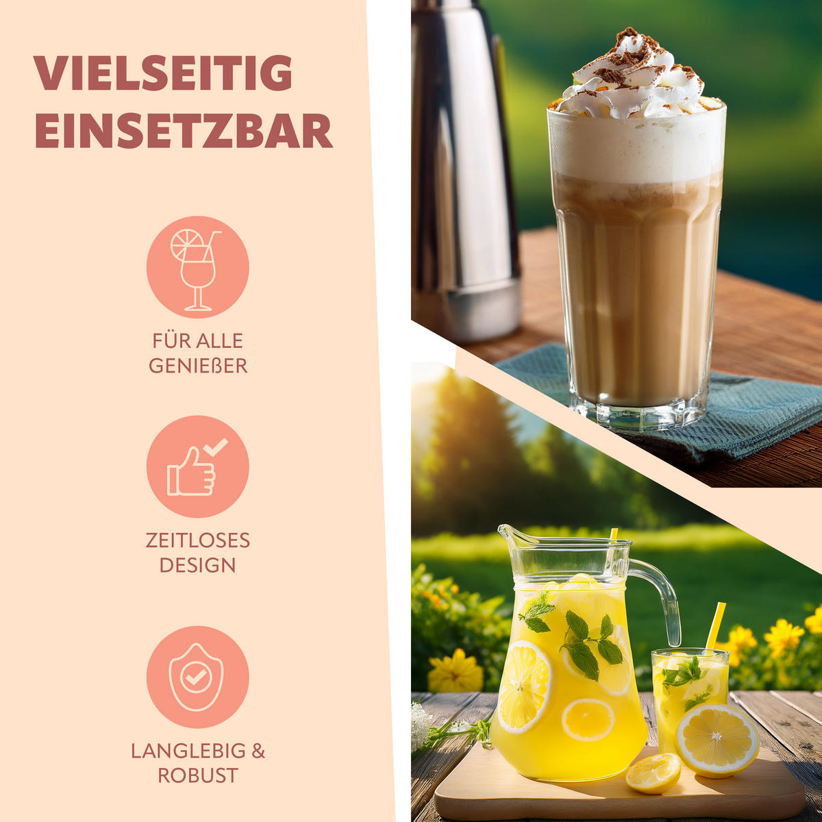 GLAS-TRINKHALME, transparent - Transparent, Glas (0.8/25cm) - bremermann