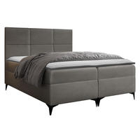 BOXBETT Fava - Grau, Holz/Textil (180/200cm) - MIRJAN24