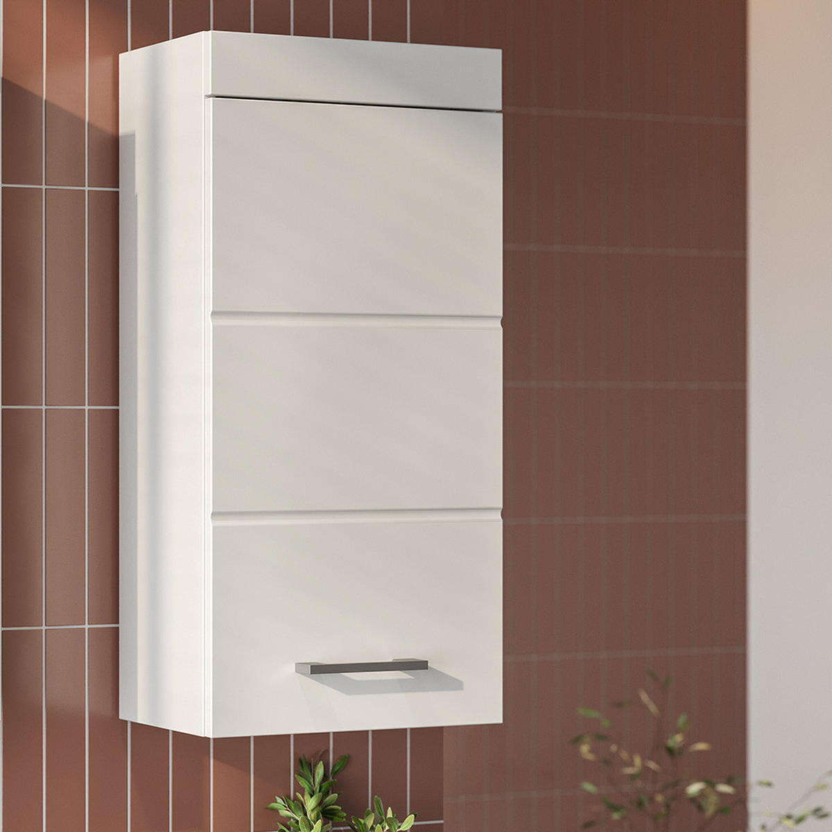 SKŘÍŇKA DO KOUPELNY Luna Bílá - bílá, kompozitní dřevo (37/77/24.6cm) - Vicco