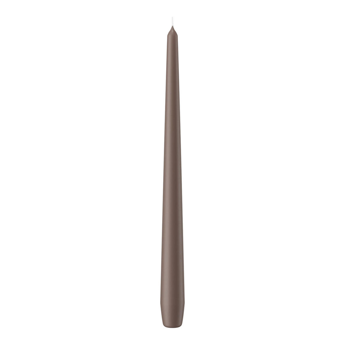 SPITZKERZEN Taupe 300 x Ø 25 mm, 12 Stück - Taupe, Paraffin (2.5/30/30cm) - Wiedemann Kerzen