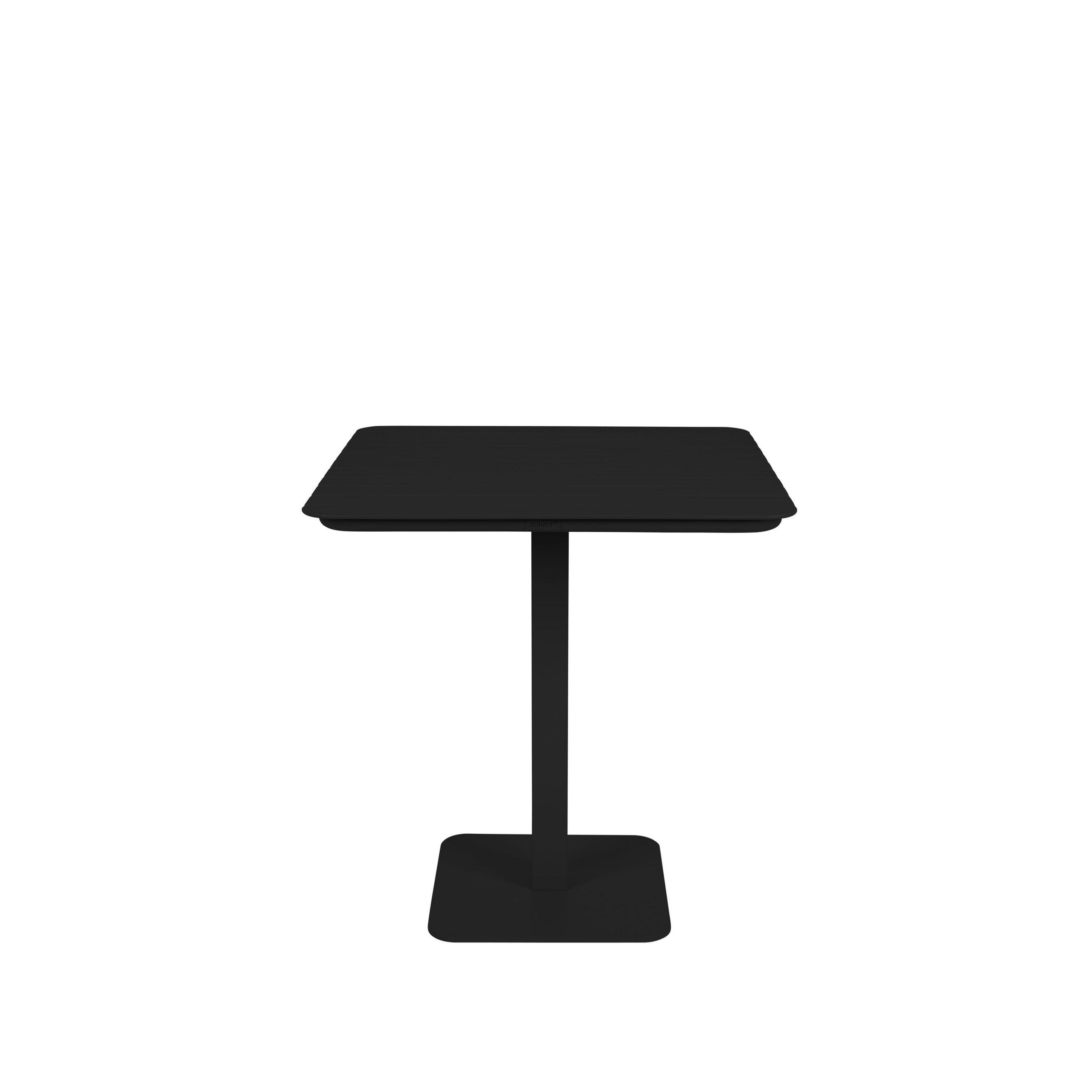BISTROTISCH Vondel Garten 71x71 cm Schwarz - Schwarz, Metall (71/71/75cm) - Zuiver