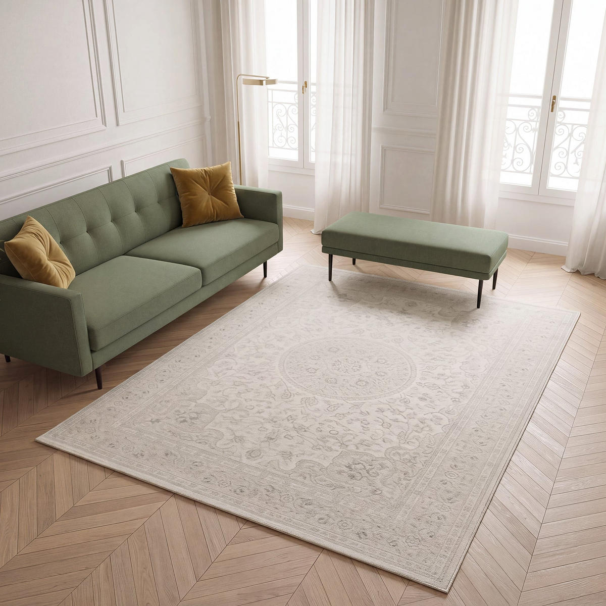 TEPPICH Designer pflegeleicht beige - Beige, Textil (160/230cm) - AFK Living