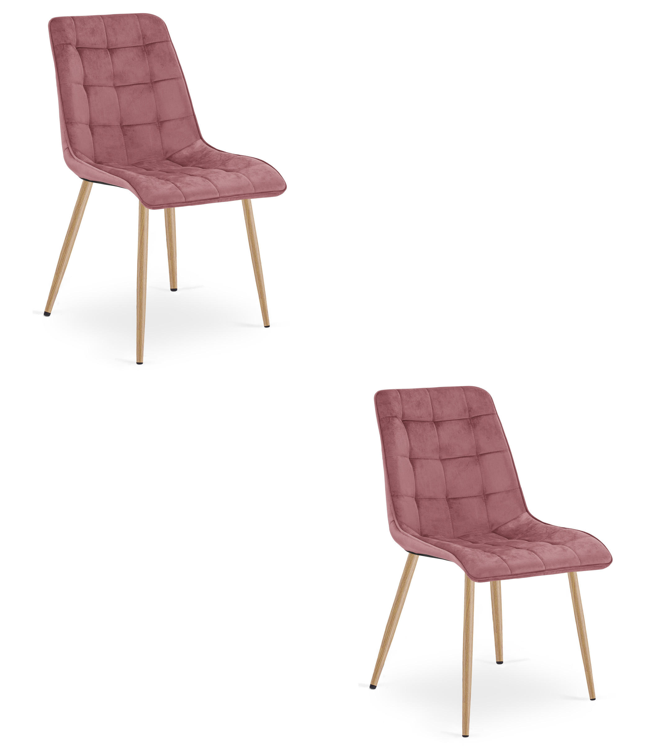XXXLutz Stuhl Dunkelrosa 49x59x60 cm