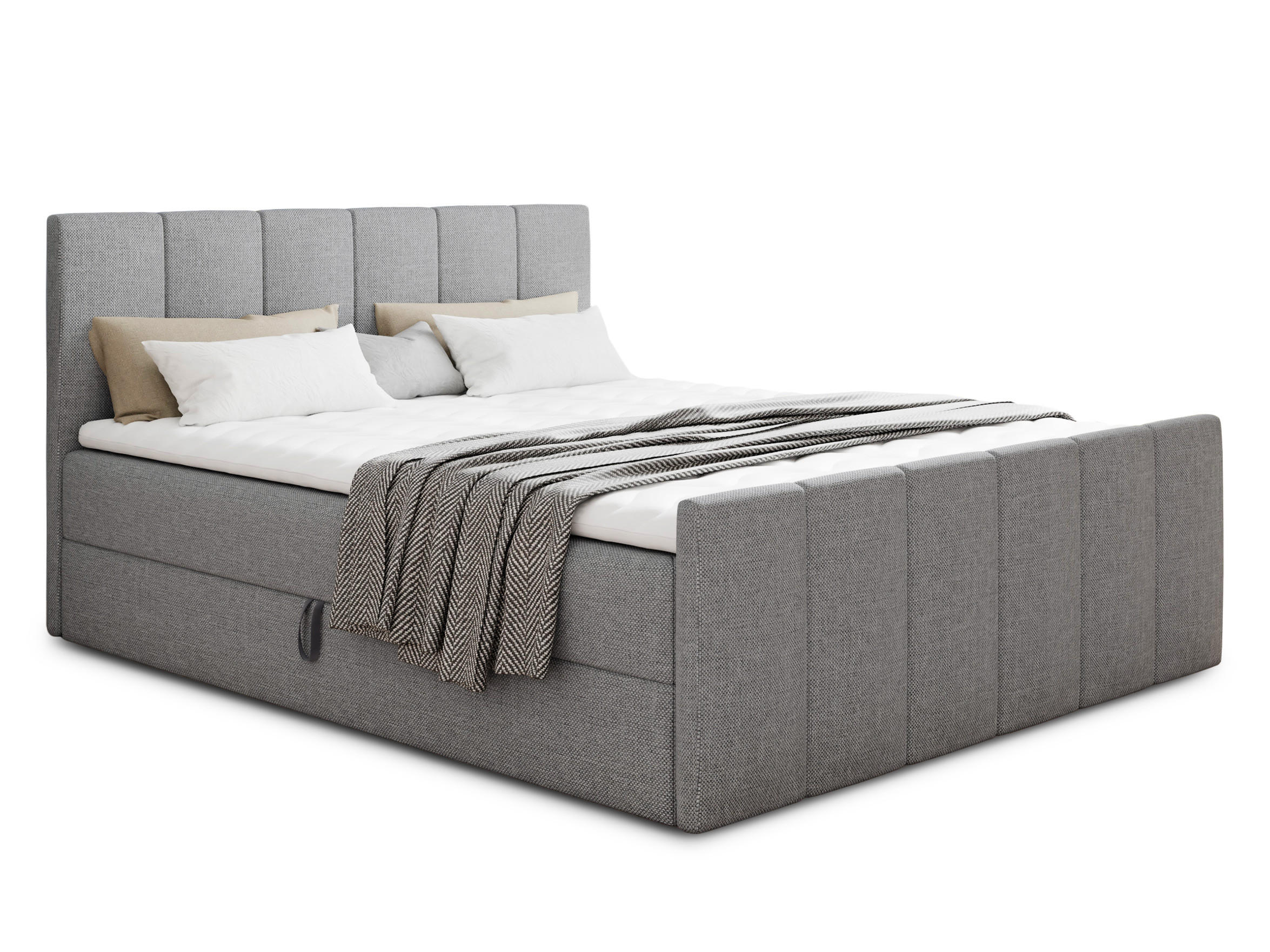 Sofnet Boxbett Grau 140x200 cm