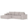ECKSOFA TAURI mit Schlaffunktion Beige im Neve Stoff - Beige/Schwarz, Holz/Holzwerkstoff (294/185cm) - AltaBeds