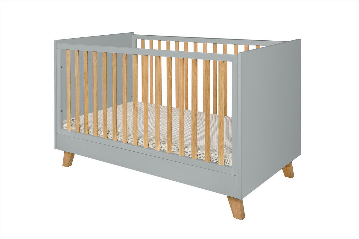GITTERBETT Zara 140/70 - Grau, Holzwerkstoff (70/140cm) - RAUMHIRSCH FURNITURE