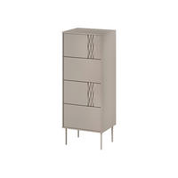 KOMMODE Tresse 4S - Beige, Holzwerkstoff/Metall (50/125/40cm) - MIRJAN24