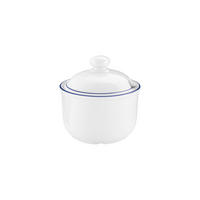 ZUCKERDOSE Compact Blaurand weiß-blau 250 ml - Blau/Weiß, Keramik (9.8/9.6cm) - Seltmann Weiden