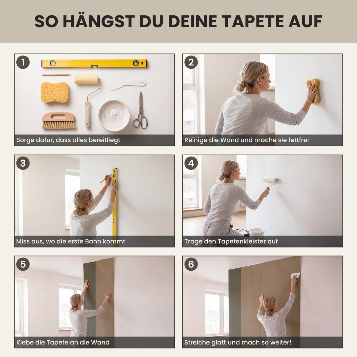 TAPETE - Unis - Abstrakt - Bordeaux - Linien - 450x260 cm - Multicolor, Papier (450/260cm) - OnlyWow