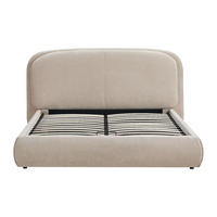 BETT mit Bettkasten - 2 Personen - Stoff - Beige - - Beige, Textil (160/200cm) - Vente-Unique