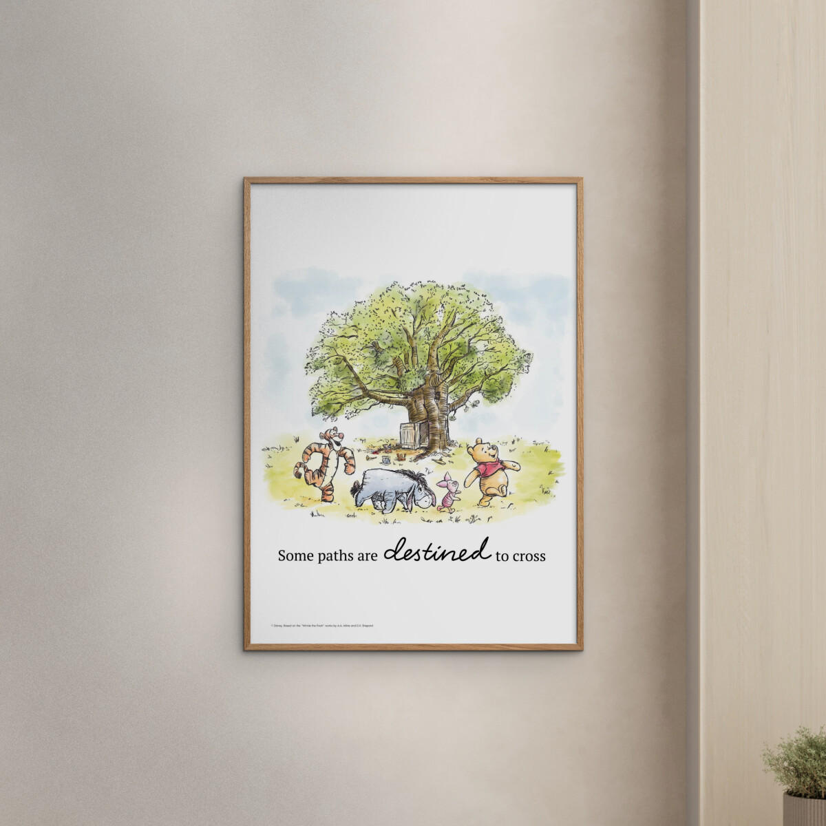 POSTER Disney - Winnie the Pooh - Tree Gathering Print - Multicolor, Papier (50/70/0.1cm) - Poster&Frame