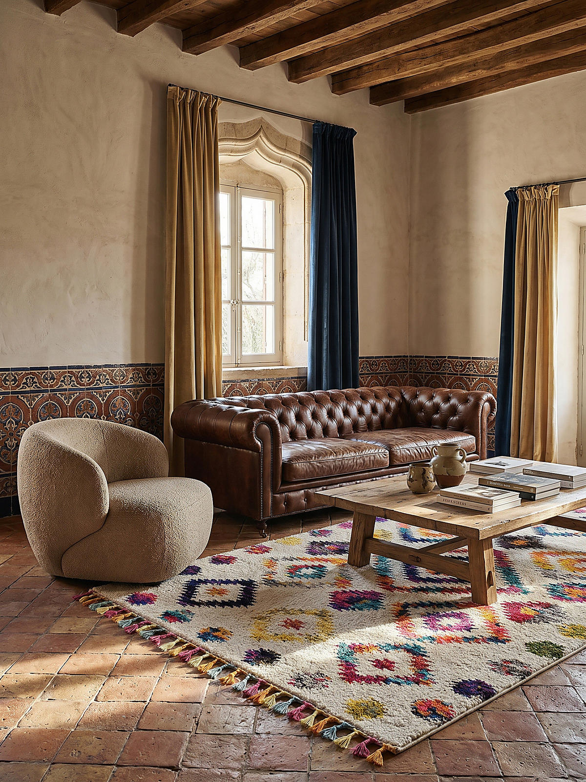 TEPPICH ARUN, geometrisch-abstrakt, Bunt, 120 x 170 cm - Multicolor, Textil (170/120cm) - KADIMA DESIGN