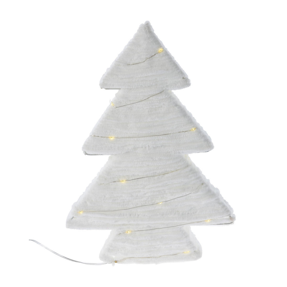 WEIHNACHTSBAUM LED 30 cm - Weiß, Kunststoff (4/30/21cm) - Home Styling Collection
