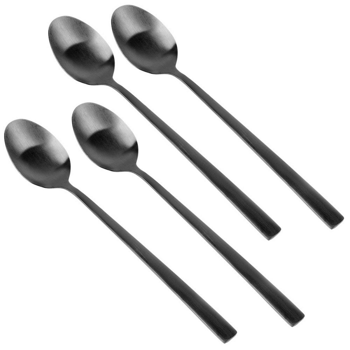 COCKTAILLÖFFEL Stahl 4 Stück. Schwarz - Schwarz, Metall - Excellent Houseware
