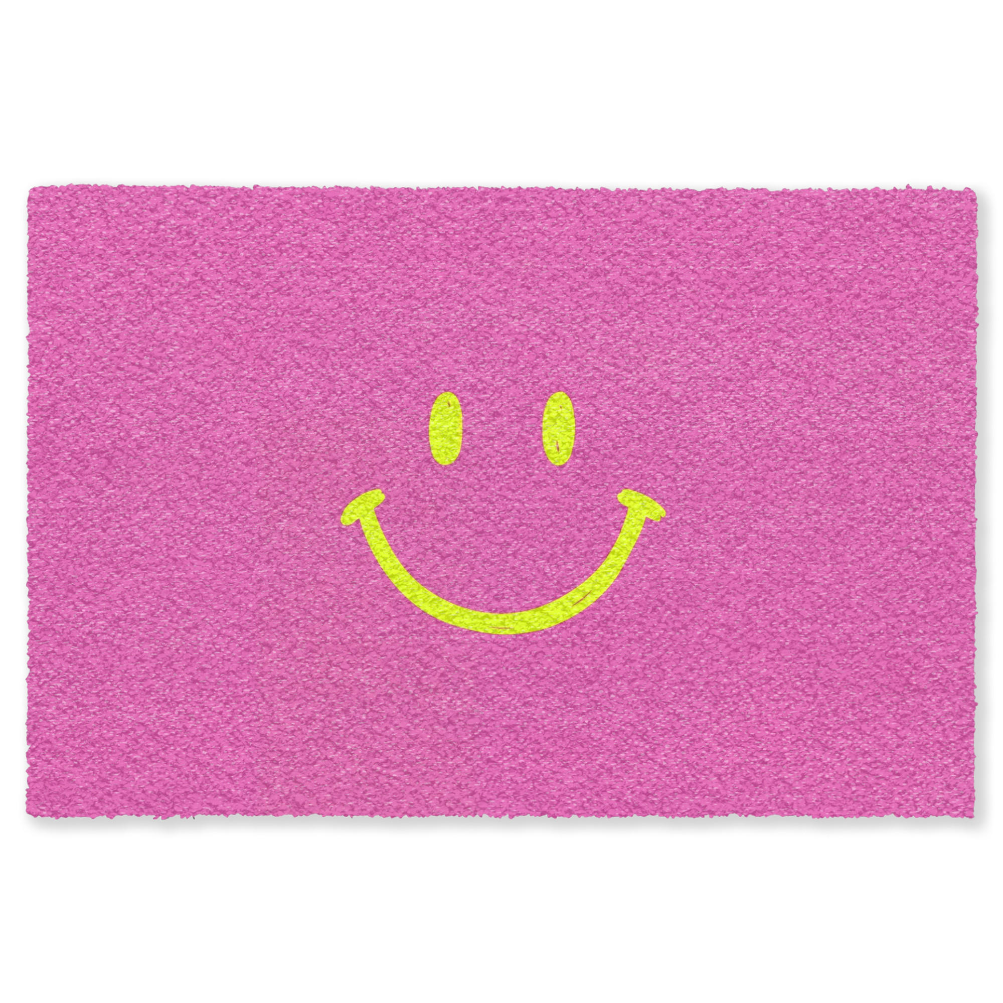 TEPPICH - Smiley - Fröhlich - Rosa - 200x140 cm - Pink, Kunststoff/Textil (200/0.4cm) - OnlyWow