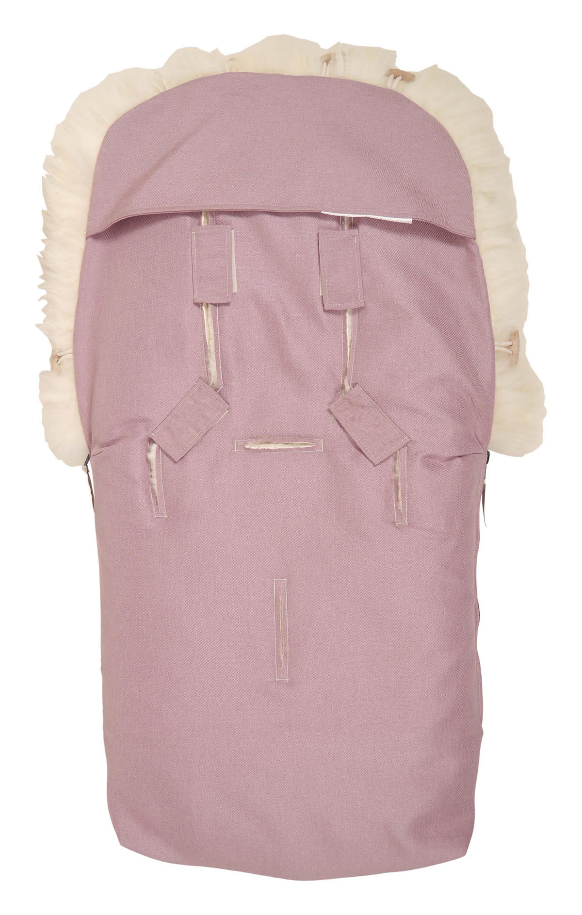 LAMMFELL-FUSSSACK Nelly, milky sand, orchid pink - Pink, Fell (46/8/88cm) - Kaiserbaby