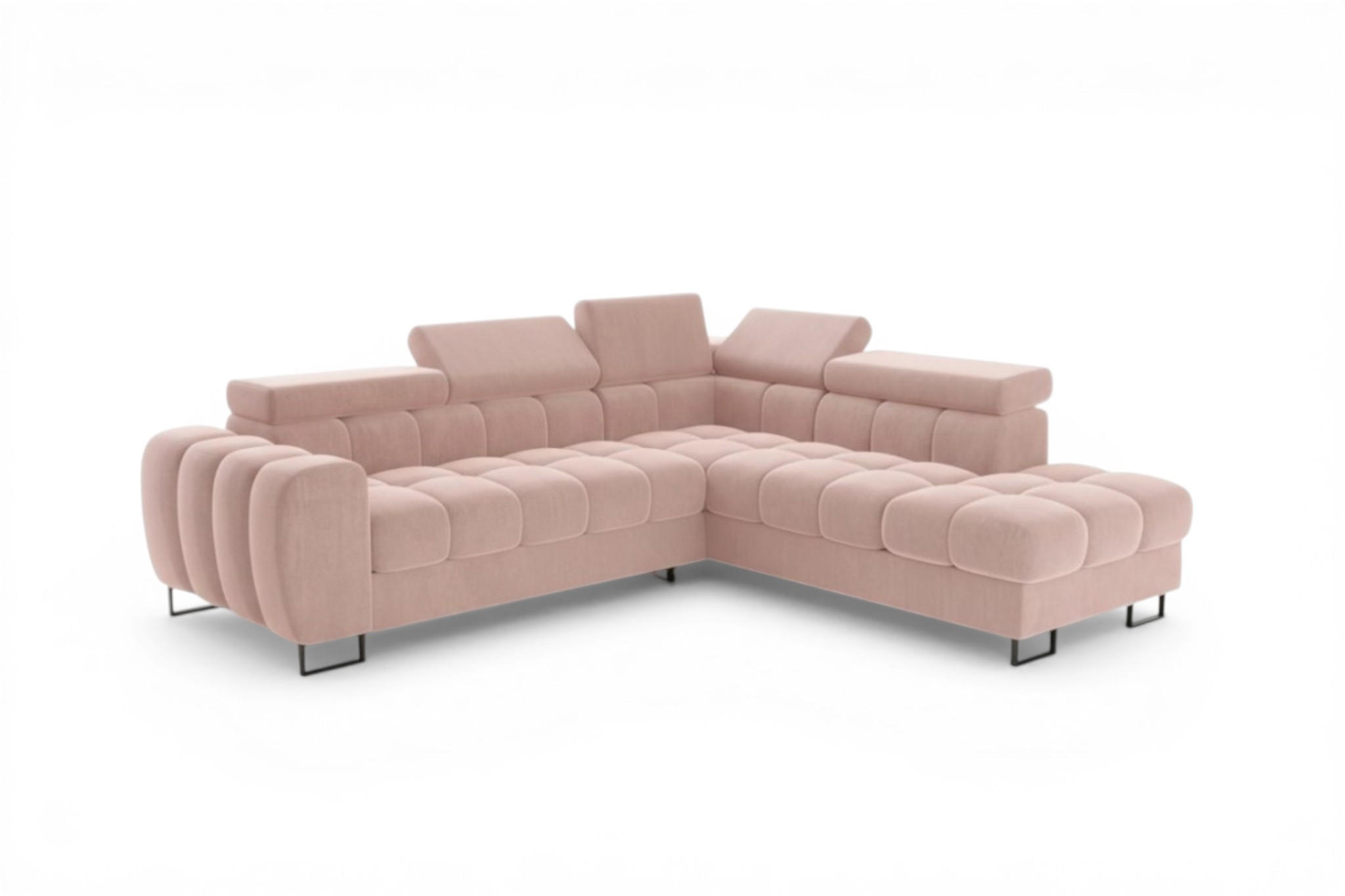 Fun Möbel Ecksofa Rosa 260x225 cm