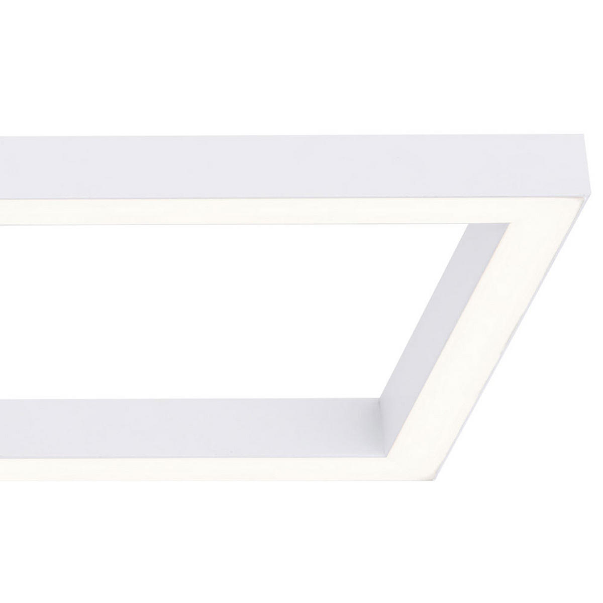 LED DECKENLEUCHTE Metall Weiß Opal - Weiß, Metall (71/23/7.5cm)