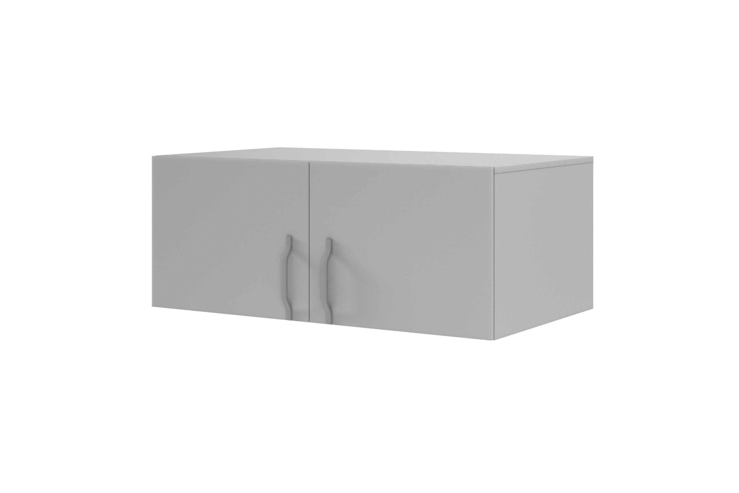 Deine Möbel 24 Aufsatzschrank Grau 100x40x61 cm