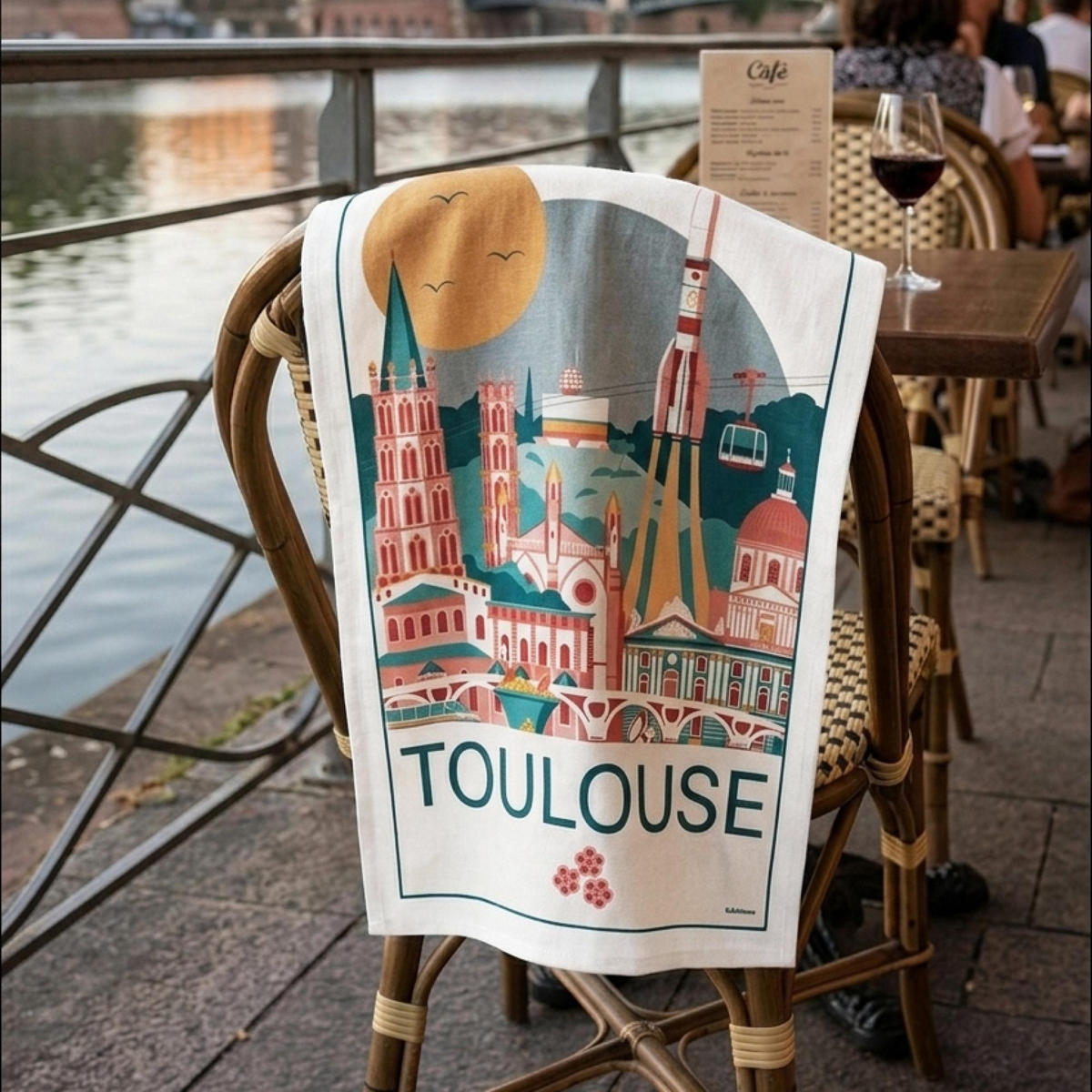 KÜCHENTUCH Toulouse ekrü 48 x 72 cm - Weiß, Textil (48/72cm) - Winkler