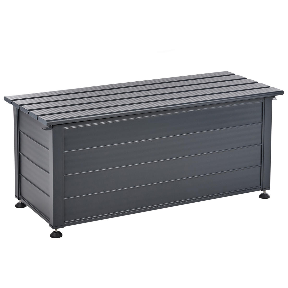 AUFBEWAHRUNGSBOX Grau Campalto - Grau, Metall (113/52/50cm) - Beliani