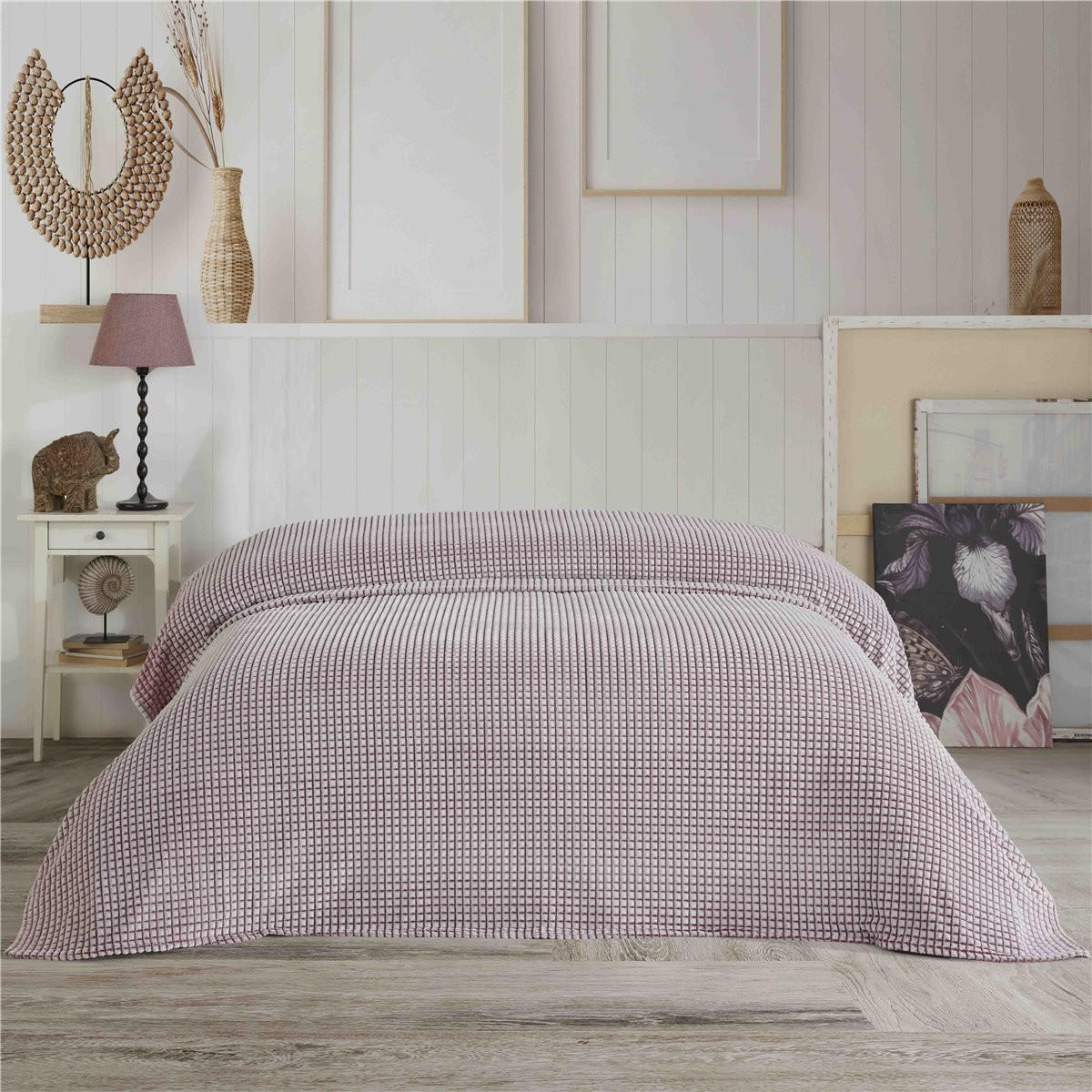 WOHNDECKE Vichy 160/220 cm ROT - Rot, Textil (160/220cm) - ROLFNERS