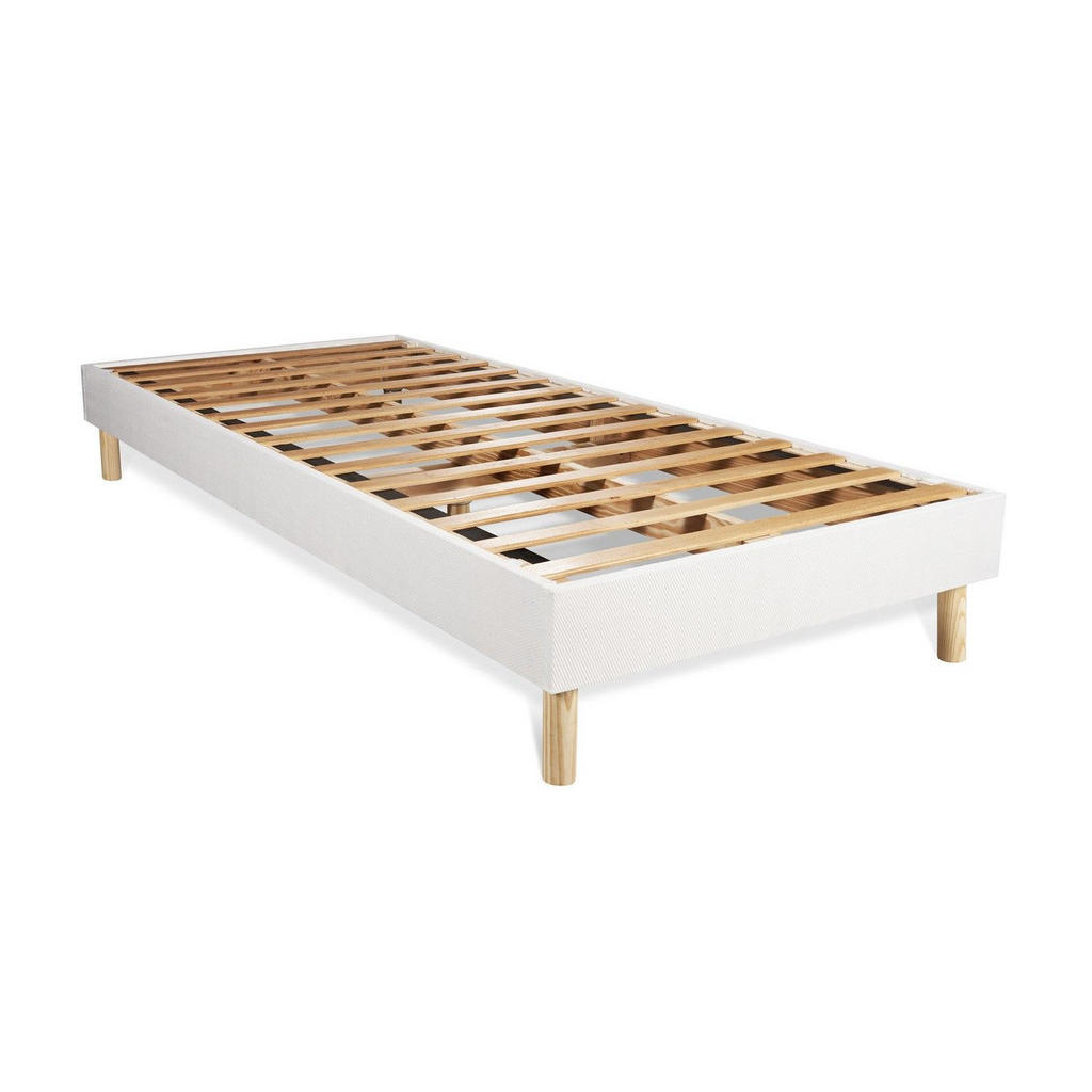 Thumbnail - Actisom Bett, Weiß, Holz, H4, Höhe ca. 20 cm, 80x190 cm, Oeko-Tex® Standard 100, Schlafzimmer, Betten