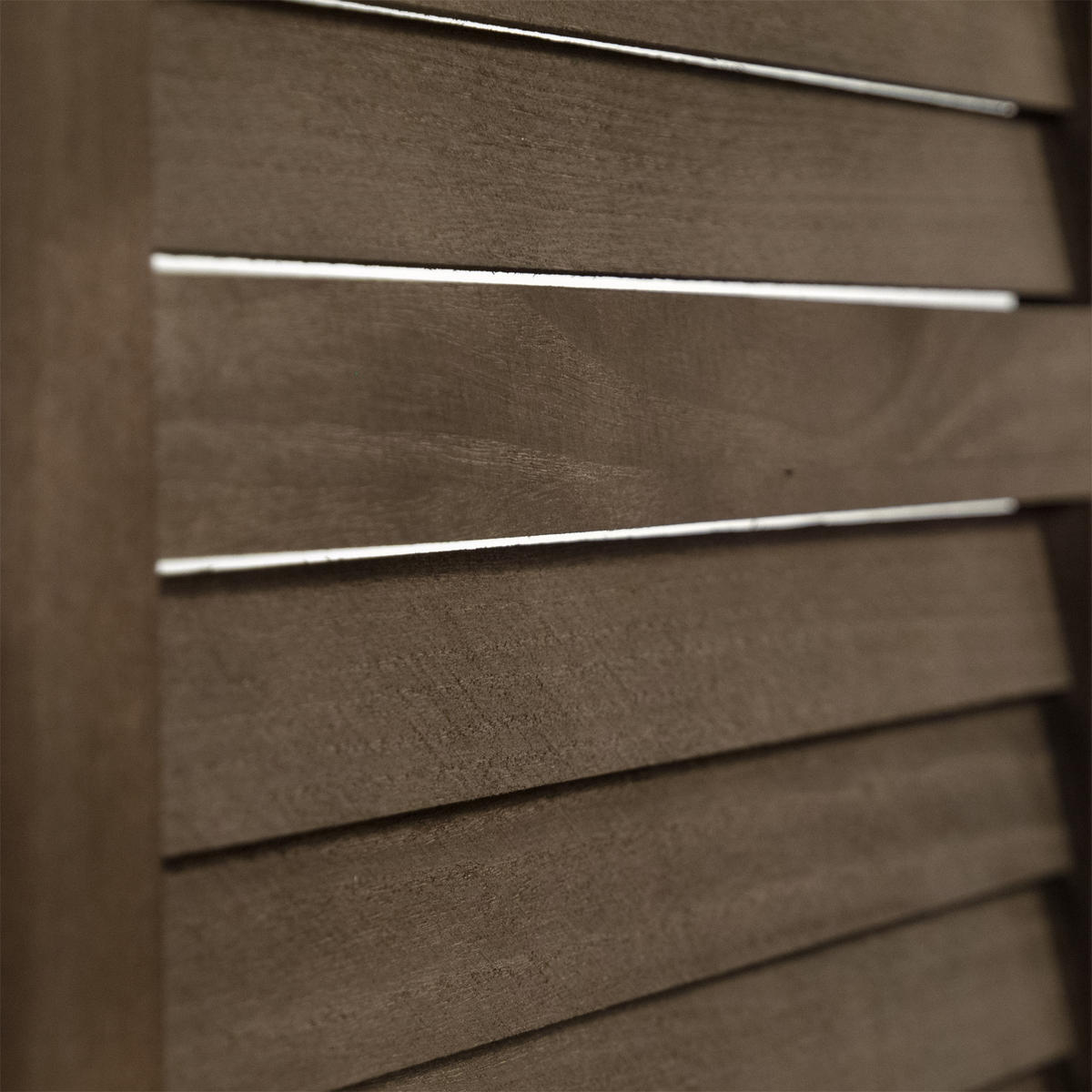 RAUMTEILER Cottage 3-tlg. Holz coffee - Dunkelbraun, Holz (120/170/3cm) - DESIGN DELIGHTS