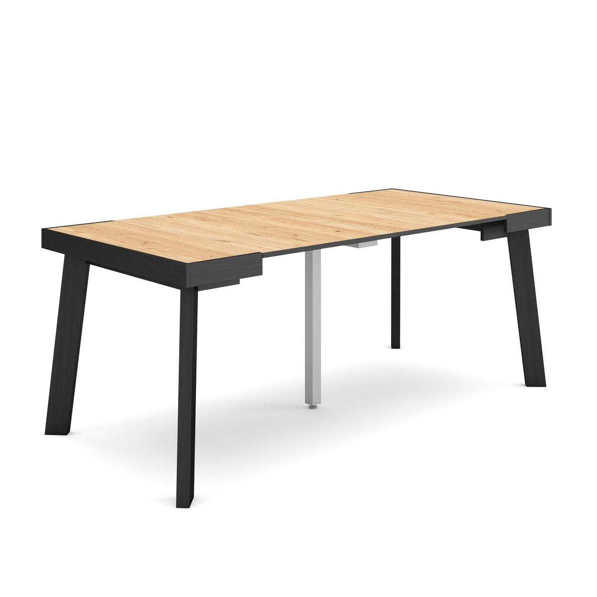 KONSOLENTISCH ausziehbar 58 bis 180cm, für 8 Gäste, eiche, 90/58/73cm - Eichefarben, Holzwerkstoff (90/180/73cm) - Skraut Home