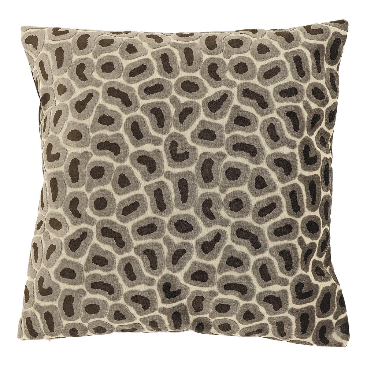 DEKOKISSEN Mirelle Taupe 45/45/8 cm - Taupe, Textil (45/45cm) - Unique Living